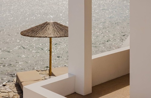 Agios Nikolaos Villa | Luxury Crete Hotel | Elegant Bungalow | Large Veranda with Sea View | Modern.