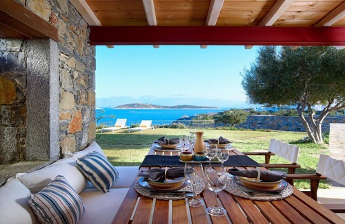 Agios Nikolaos Villa | Luxury Crete Villa | The Grand Villa | Private Pool | Sea View | 3 BDR |.