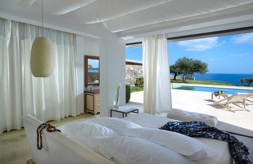 Agios Nikolaos Villa | Luxury Crete Villa | The Grand Villa | Private Pool | Sea View | 3 BDR |.
