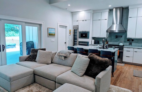 Asheville House | Luxury, Custom-Built Home with Pool and Hot Tub in Walkable West Asheville