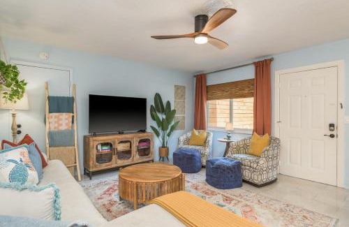 Treasure Island House | Luxury Home with Hot Tub & Outdoor Oasis blocks from the Beach