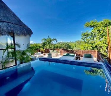 Chemuyil Apartment | Luxury Jungle Penthouse with Private Rooftop Pool