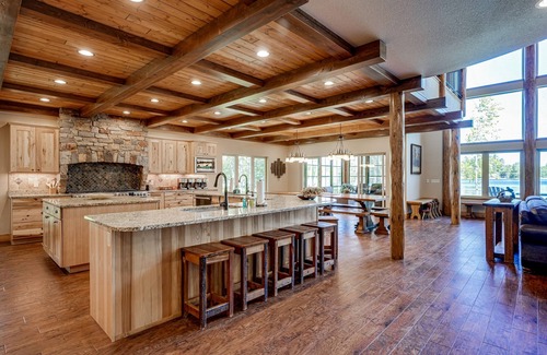 Eagle River House | Luxury lakefront home with high-speed WiFi, dock, private beach, & theater room