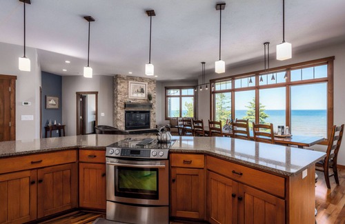 Baileys Harbor House | Luxury lakefront home - 6 BRs, kids, pets, EVs, elevator - family celebrations