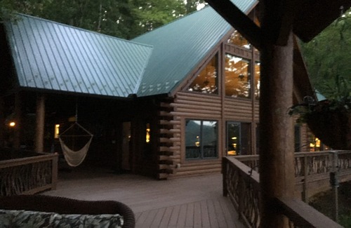 Summer Hill House | Luxury Log Home overlooking Mountains & Lake Glenville in a Gated Community.