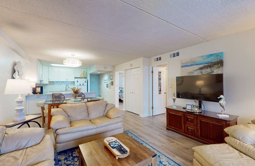 North Ocean City Condo | Luxury Oceanfront - beach condo with balcony, shared pool, WiFi, wash/dryer & AC