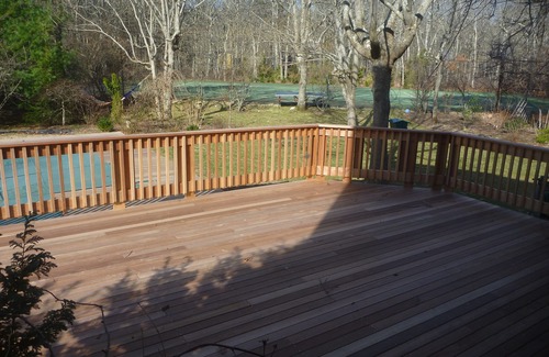 Northwest Harbor House | Luxury private retreat: pool, tennis court, mahogany decking & close to all