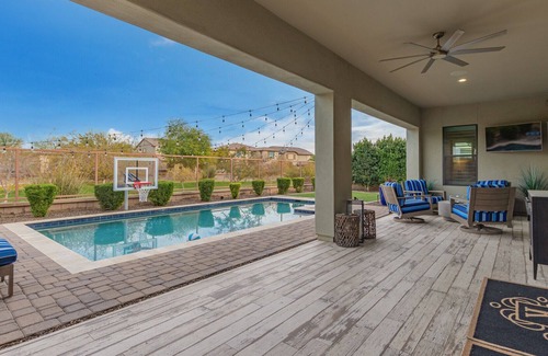 Chandler House | Luxury Super Bowl Home, 3 Bed, 3.5 Bath, Heated Pool, Home Gym, Game Room