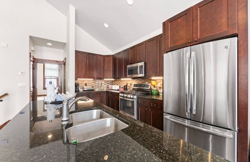 Keystone House | Luxury Townhome with Mountain Views, Private Balcony and Walk Out Patio