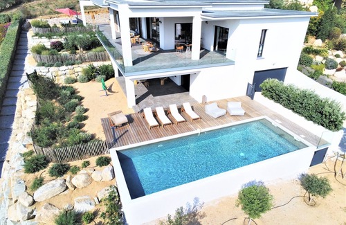 Grosseto-Prugna Villa | Luxury villa with pool very beautiful sea view on the Gulf of Ajaccio