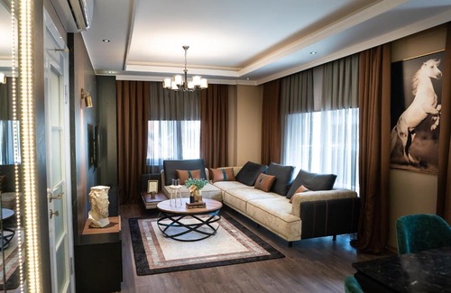 Alanya Apartment | Luxus-Apartment 2BR, Klima, Netflix, 700m Strand