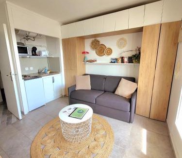 Blonville-sur-Mer Apartment | M2M Studio magnifique vue mer - avec balcon - les pieds dans l eau!
