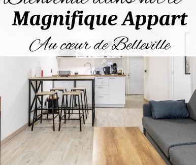 Combat Apartment | Magnifique Flat le Belleville - Lumineux - 4 personnes - Proche Metro