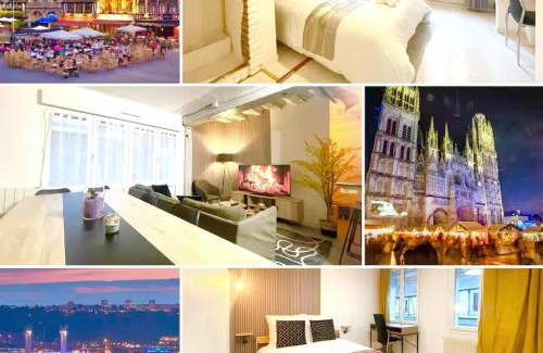 Quartier Saint-Marc - Croix de Pierre - Saint-Nicaise Apartment | Maison Hyper Centre Rouen - Patio - TV 4K - WIFI-Fibre - 4 chambres - Machine à laver - Sèche linge - Lave Vaisselle - Confort - Spacieux