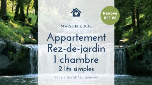 Aigueblanche Apartment | MAISON LUCIE #8 - Appartement Neuf 1 chambre avec un jardin