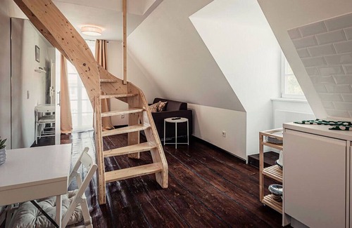 Lahr House | Maisonette apartment (number 10) over 2 levels, balcony and great view