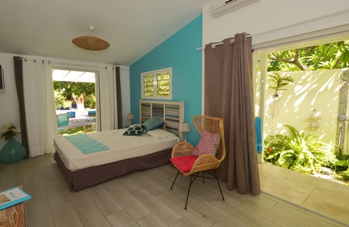 La Saline Les Bains Bed & Breakfast | Manguier room - garden view