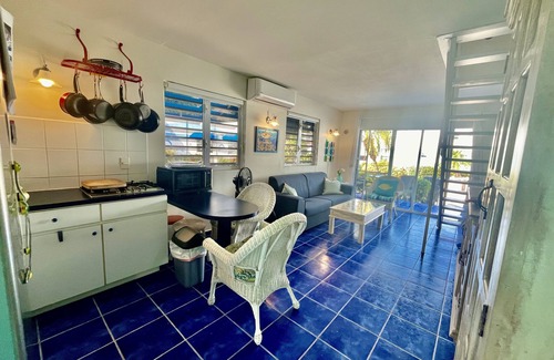 Sabana Westpunt House | Marazul Dive Resort Townhome, ocean views from spacious deck, steps to the sea!