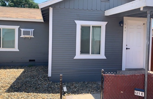 Bakersfield House | Master Bedroom with shared Bathroom