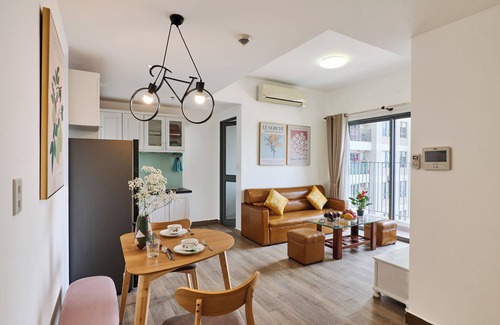 Thu Thiem Apartment | Masteri view Landmark 81, downtown city 5mins-metro