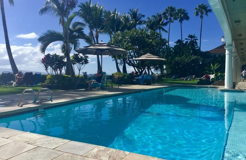 Historic Lahaina Front Street Condo | MAUI LAHAINA SHORES #105nOCEAN-BEACH FRONT LOCATION GROUND FLOOR nNO RESORT FEE