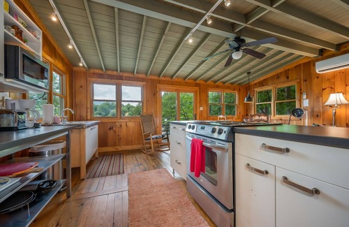 Lake Lure House | Max's Blue Lakeside Cottage | A Classic Lake Lure Getaway