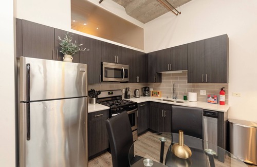 Near South Side Apartment | McCormick 2B/2Ba for up to 8 guests with Skyline view and optional parking