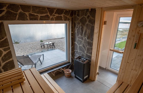 Lobnitz House | "MEIN BEACHHOUSE" - our own private beach, lake view, sauna!