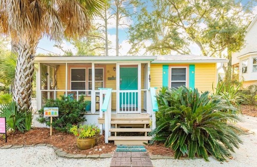 Tybee Island House | Mellow Yellow | Pet Friendly, Cottage, Fenced Yard