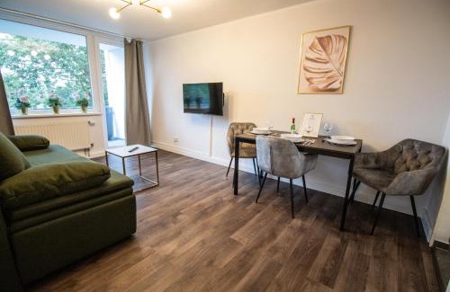 Mittelfeld Apartment | Messewohnung für 5 Gäste mit Balkon und Lift