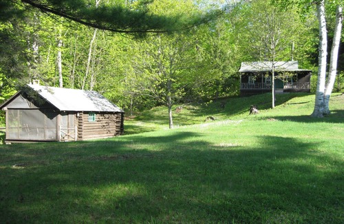 Industry Cabin | Metz Camp - Very private atop a knoll with view of beautiful Clearwater Lake.