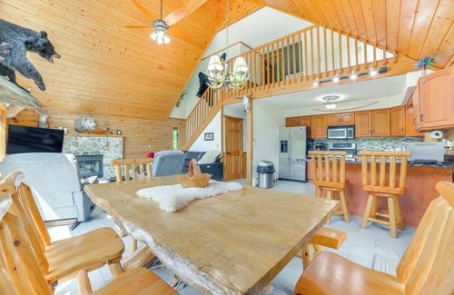 Mio Cabin | Michigan Cabin w/On-Site Fishing Pond & Deck