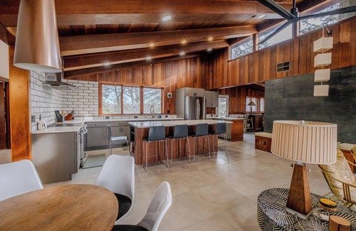 Friberg Cabin | Mid-Century Haven with Private Lakes and Endless Views