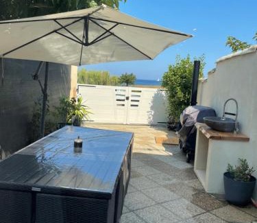 Poggio-Mezzana Apartment | Mini villa chaleureuse avec vue mer imprenable