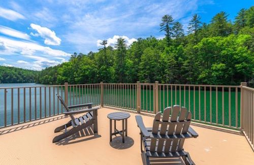 Morganton House | Misty Trail Lakehouse - Lake Blue Ridge Luxury Home - Private Dock Firepit