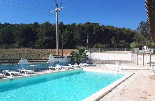 Villeveyrac House | Mobil-home | Premium | 2 Bedrooms | 4/6 persons | Raised terrace | A/C
