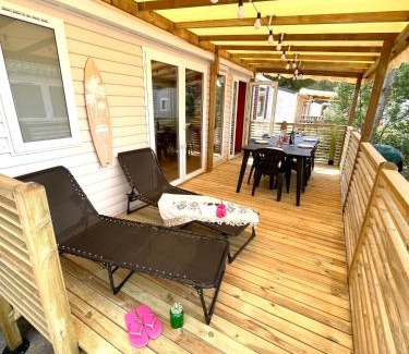 La Cote Radieuse House | Mobil-home tout beau tout neuf, camping 4*, plage à pied !