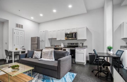 Cultural District Apartment | Modern 1-Bedroom with WiFi & AC - Walk to Convention Center & Cultural District