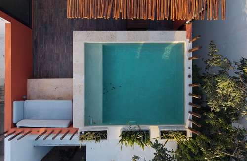 Ek Balam Village House | Modern 4 Bedroom Villa with Rooftop Pool Near Tulum Beach