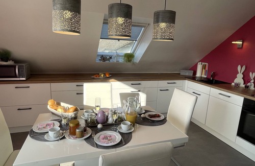 Schauenstein Apartment | Modern apartment in Schauenstein with loggia and balcony *