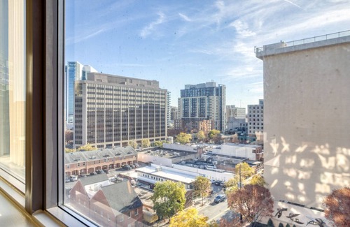Woodmont Triangle Apartment | Modern Bethesda 1BR w/Concierge, Gym, W/D, walk to Metro, by Blueground