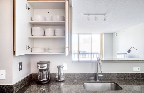 Woodmont Triangle Apartment | Modern Bethesda 2BR w/Concierge, Gym, W/D, walk to Metro, by Blueground