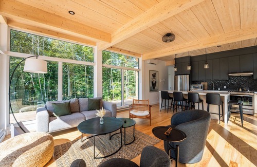 La Conception Cabin | Modern Cabin 10 Min to Tremblant | Forest Views