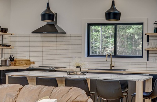 Siren House | Modern Cabin on Private Lake - HOT TUB KAYAKS INCLUDED