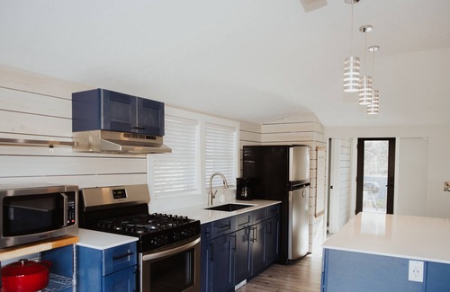 Beachwood-Bluffton House | Modern coastal bungalow walking distance to beautiful Lake Michigan.