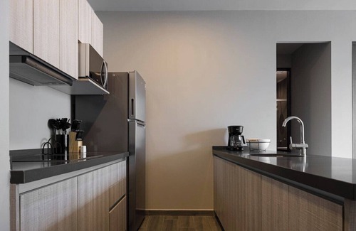 Monterrey Apartment | Modern Comfort: Pool, Gym & Mountain Views!