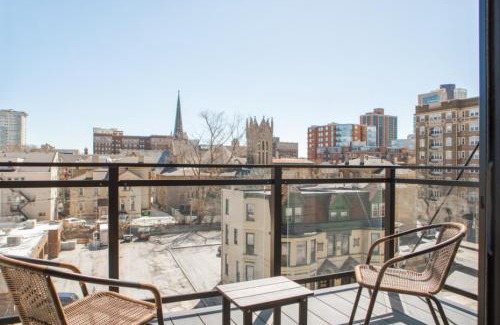 Yankee Hill Apartment | Modern East Side 1BR Apt with Balcony, Pool, and Gym