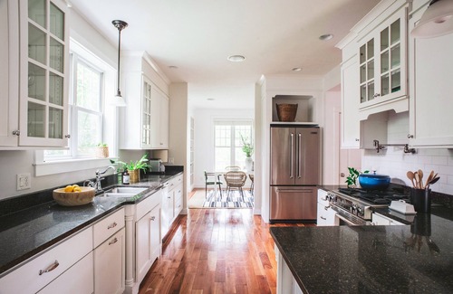 Leland House | Modern farmhouse interior, carriage house, walk to Lake Leelanau & Lake Michigan
