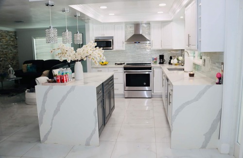 Lake Magdalene House | Modern Heater pool house tampa. Close to the park and zoo