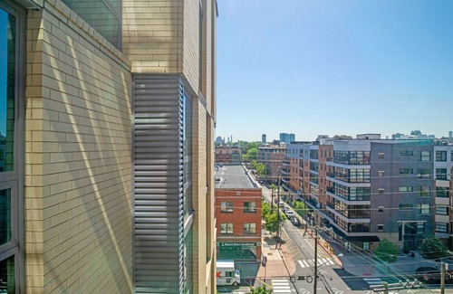 Hoboken Apartment | Modern Hoboken 2BR w/PATH Shuttle, Gym & W/D, by Blueground